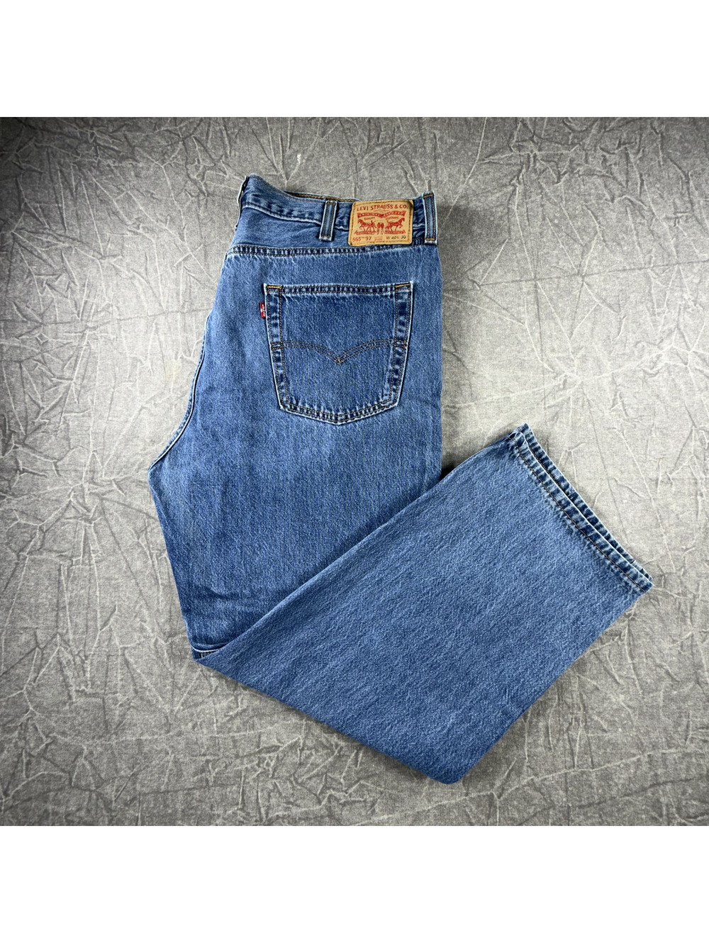 Levi's 565 97' Loose Straight Mens 40x30 Blue Jeans